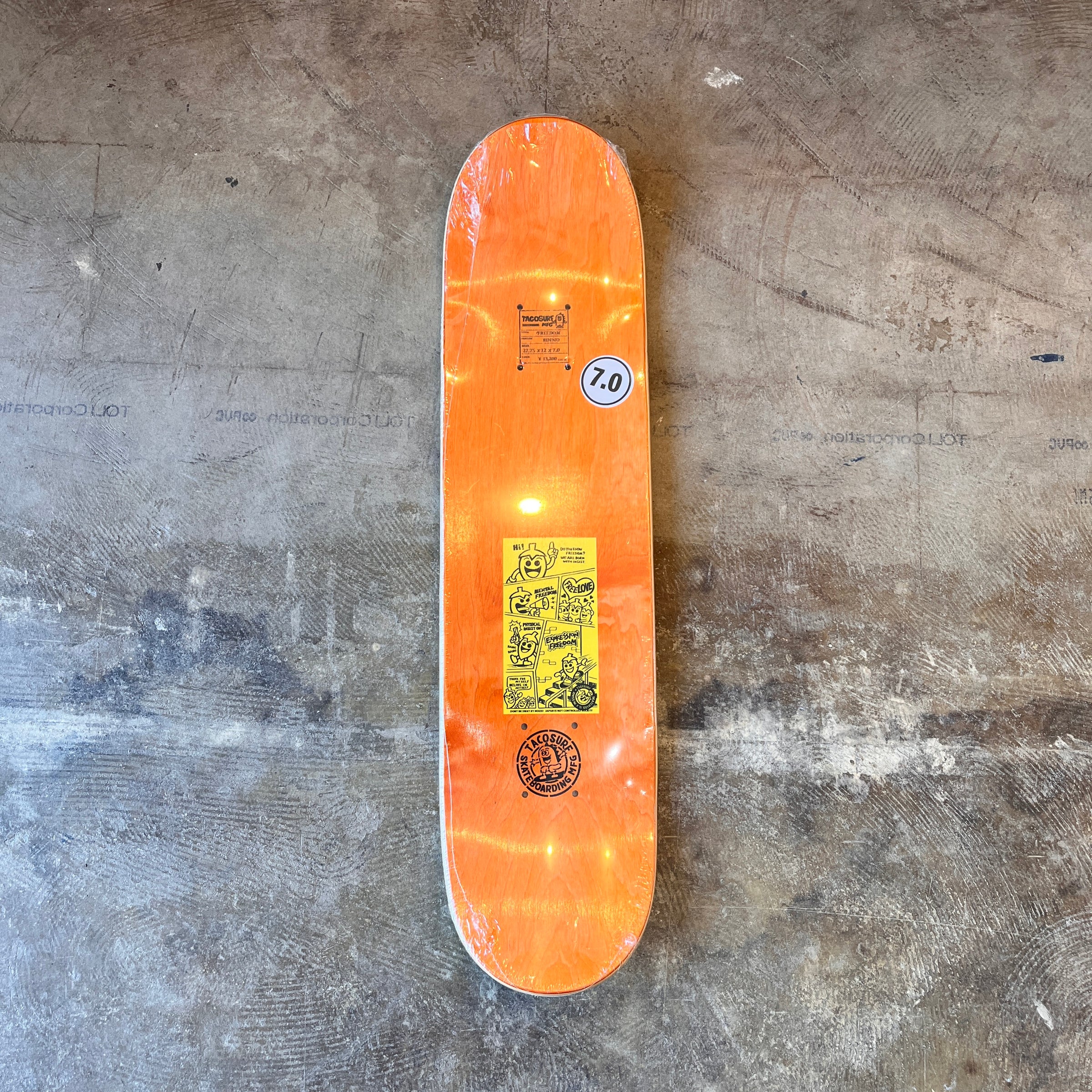 TACOSURF MFG] FREEDOM 7.0×27.75×11.75inch | Cambie SkateShop