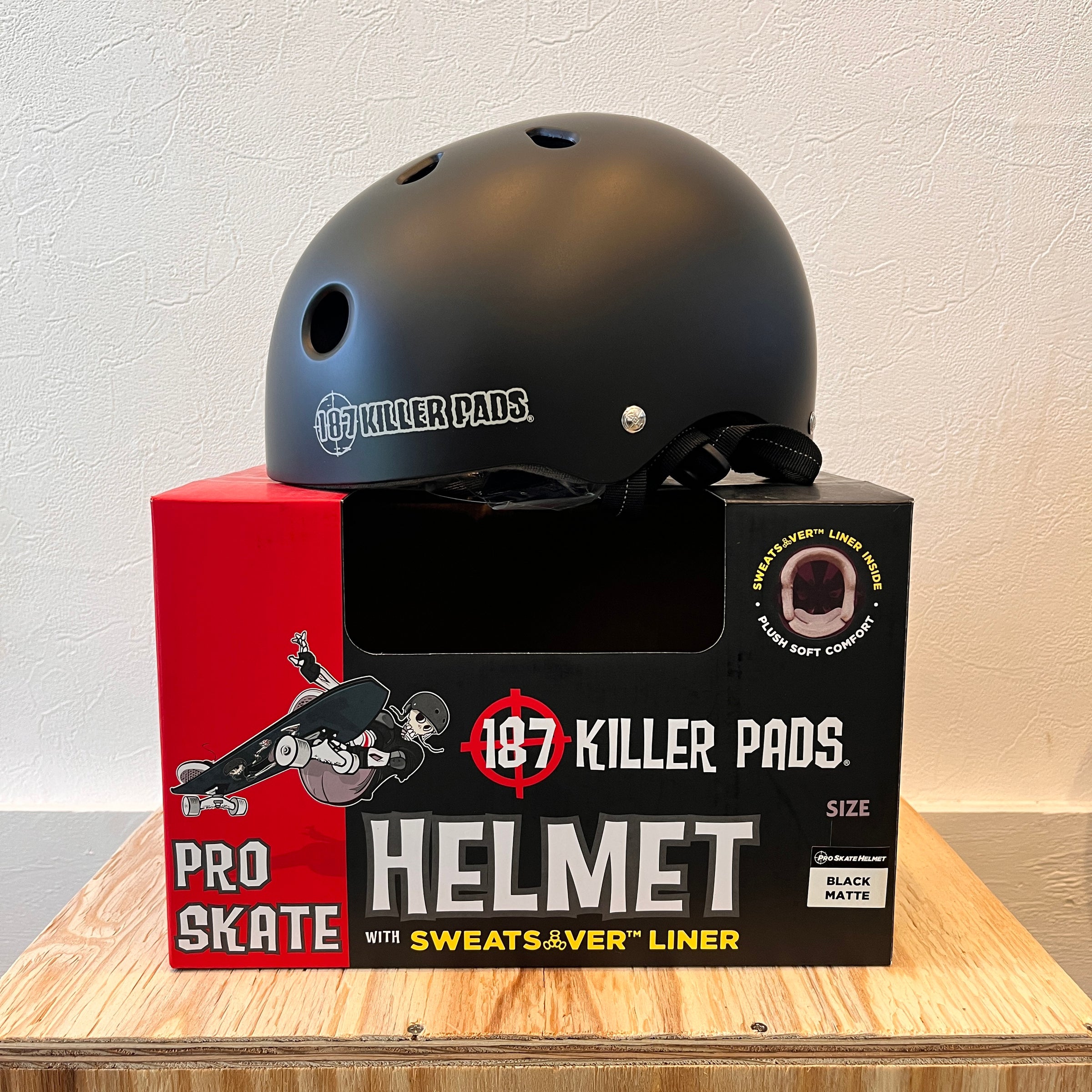 187] PRO SK8 HELMET SWEAT LINER BLACK MATTE | Cambie SkateShop