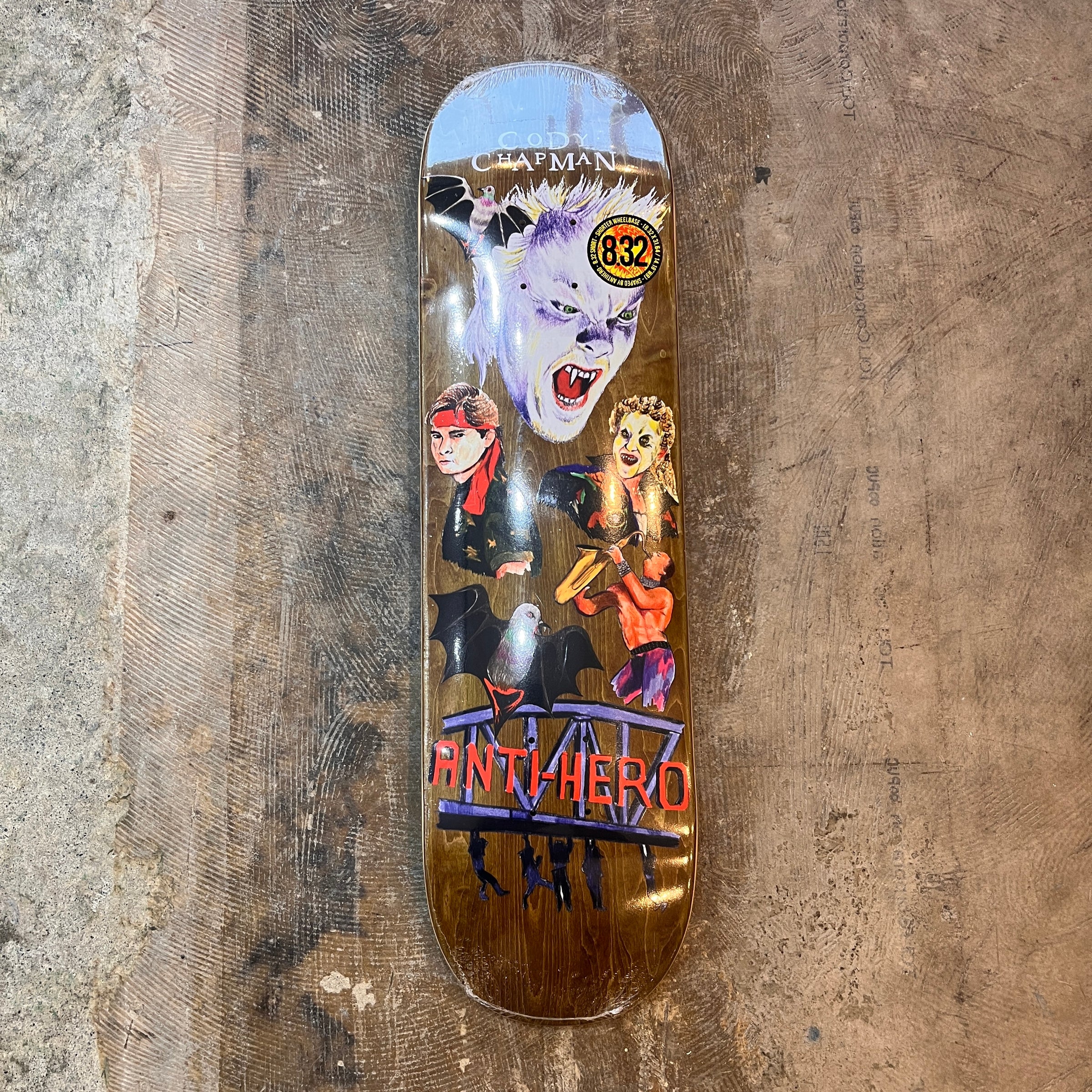 スケートボード Heated wheel Brian coria 8.38 THE HEATED WHEEL] BRIAN CORIA GET ZITTED 8.38 x 32 WB 14.25